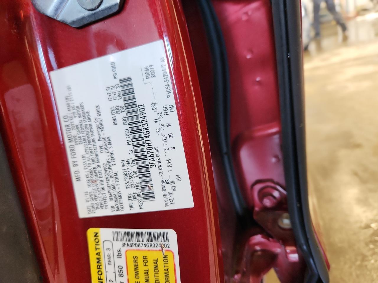2016 FORD FUSION