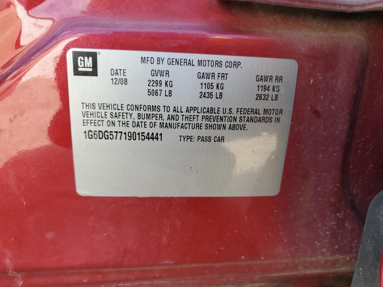 2009 CADILLAC CTS
