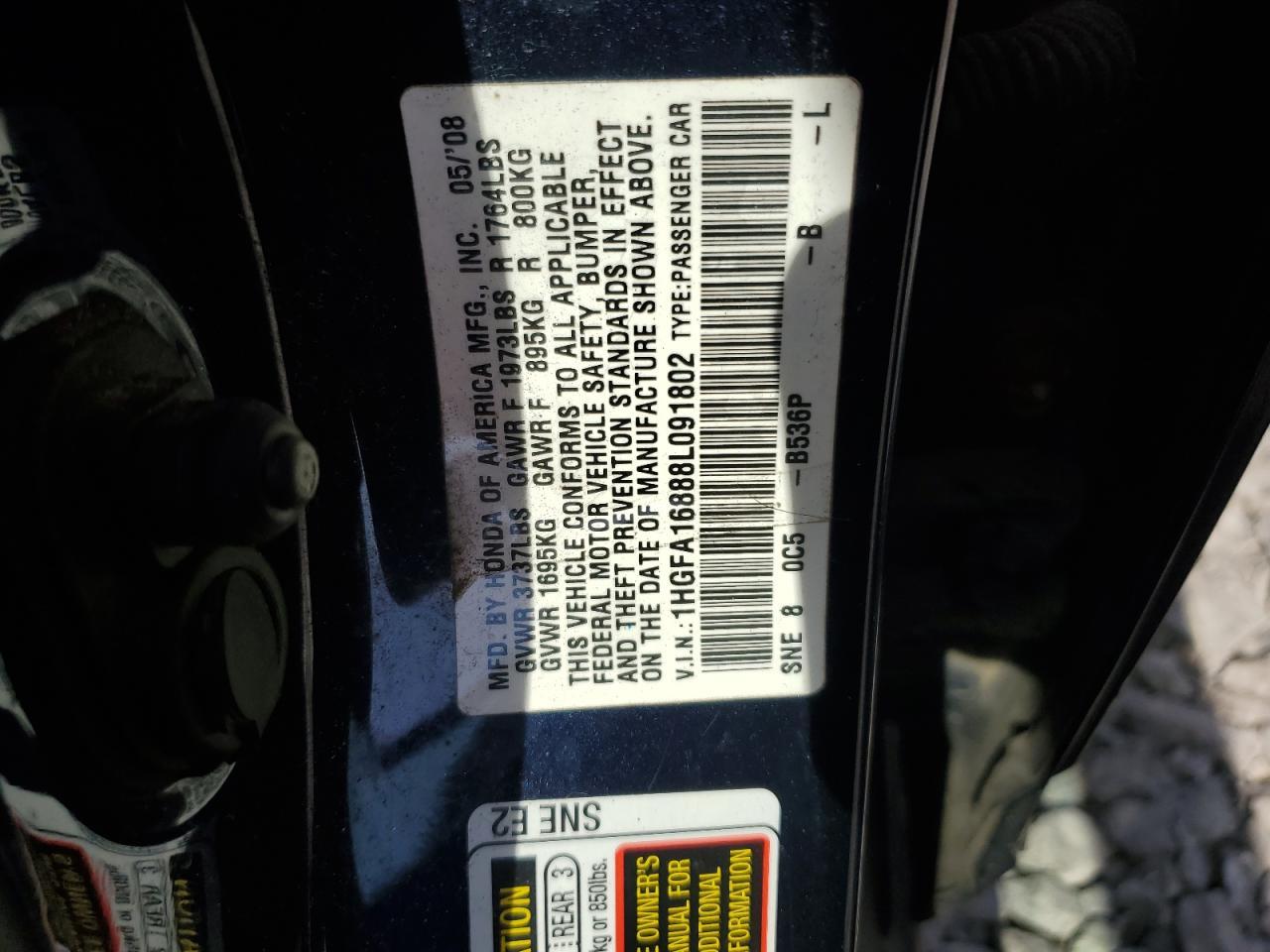 2008 HONDA CIVIC