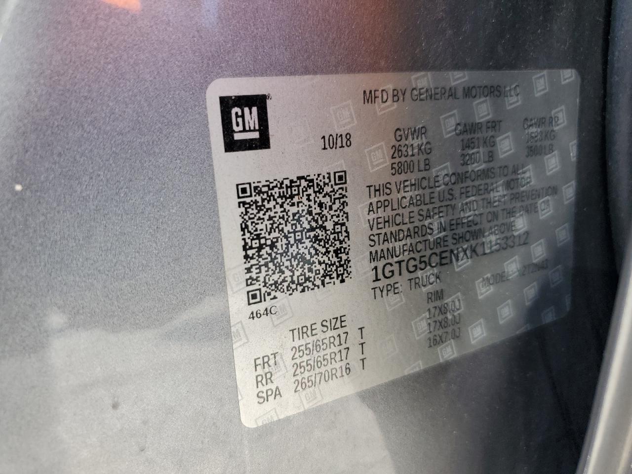 2019 GMC CANYON