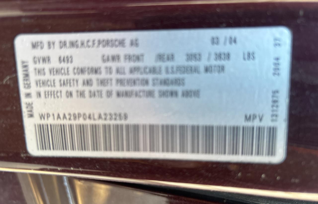 2004 PORSCHE CAYENNE