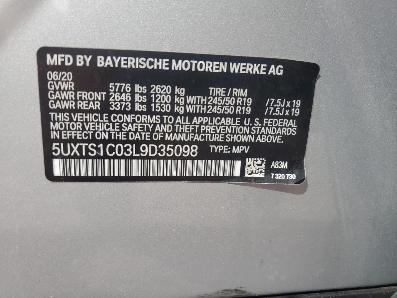 2020 BMW X3
