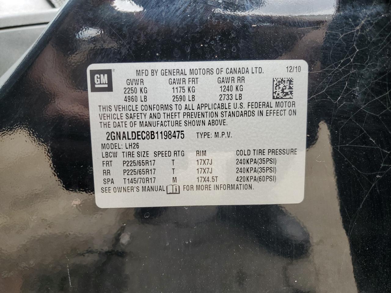 2011 CHEVROLET EQUINOX