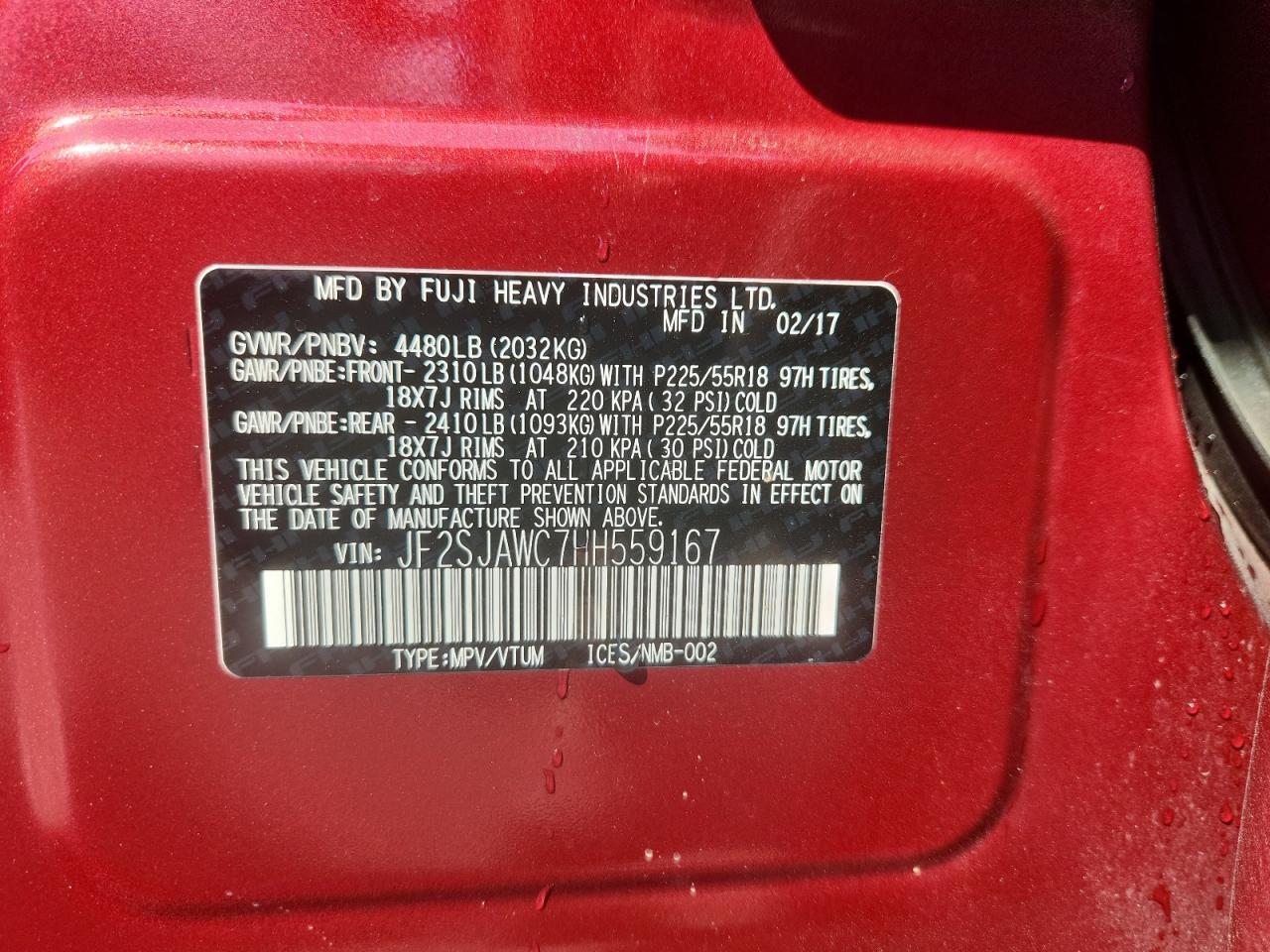 2017 SUBARU FORESTER