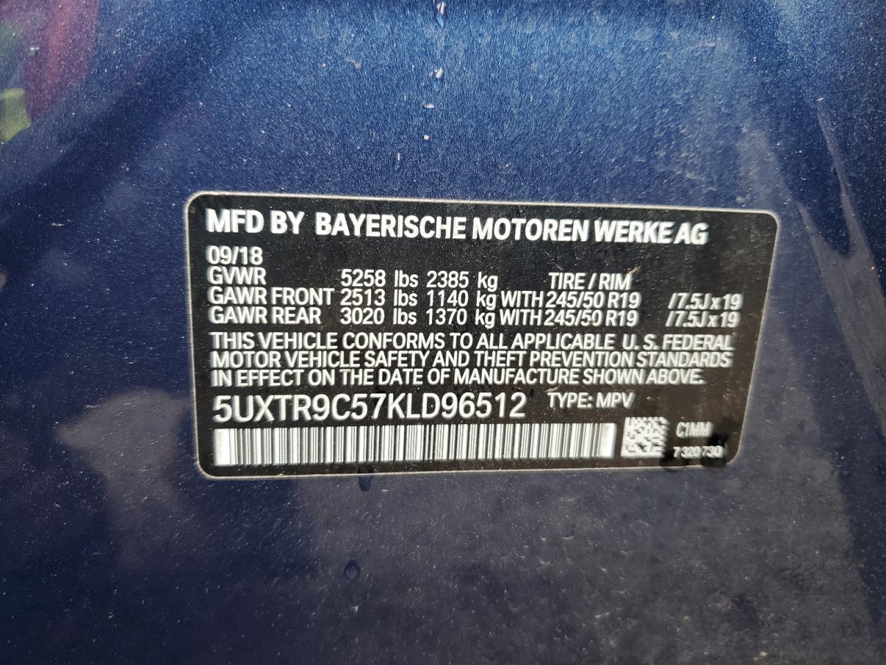 2019 BMW X3
