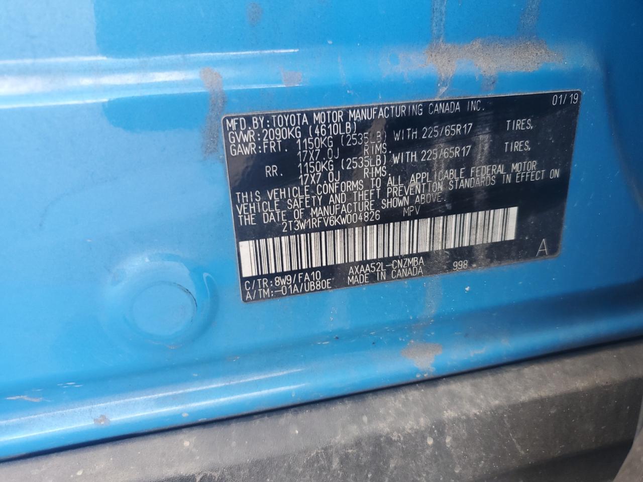 2019 TOYOTA RAV4