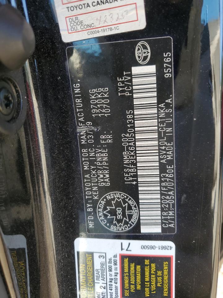 2010 TOYOTA CAMRY