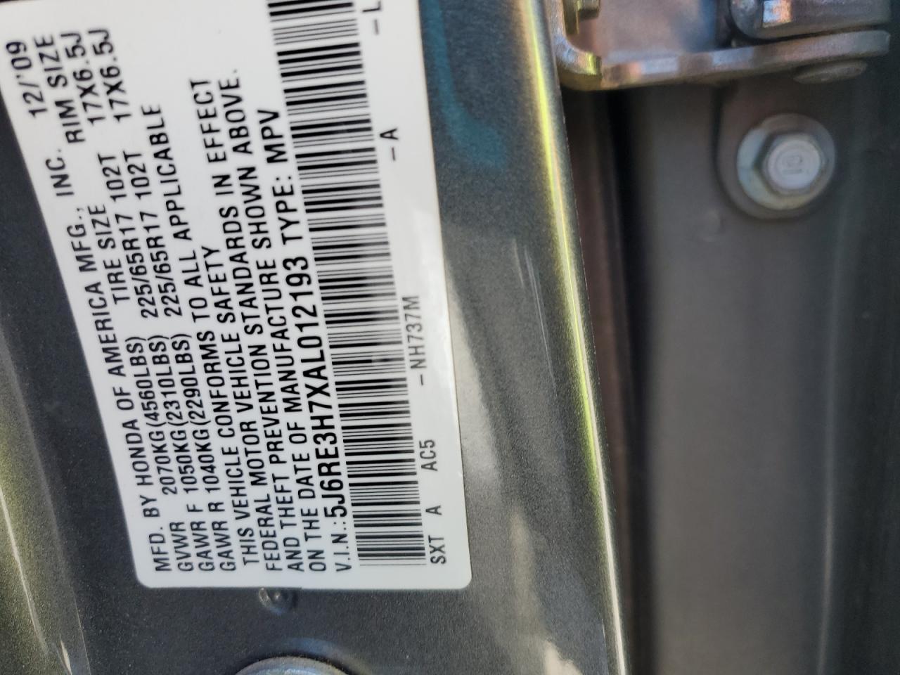 2010 HONDA CR-V