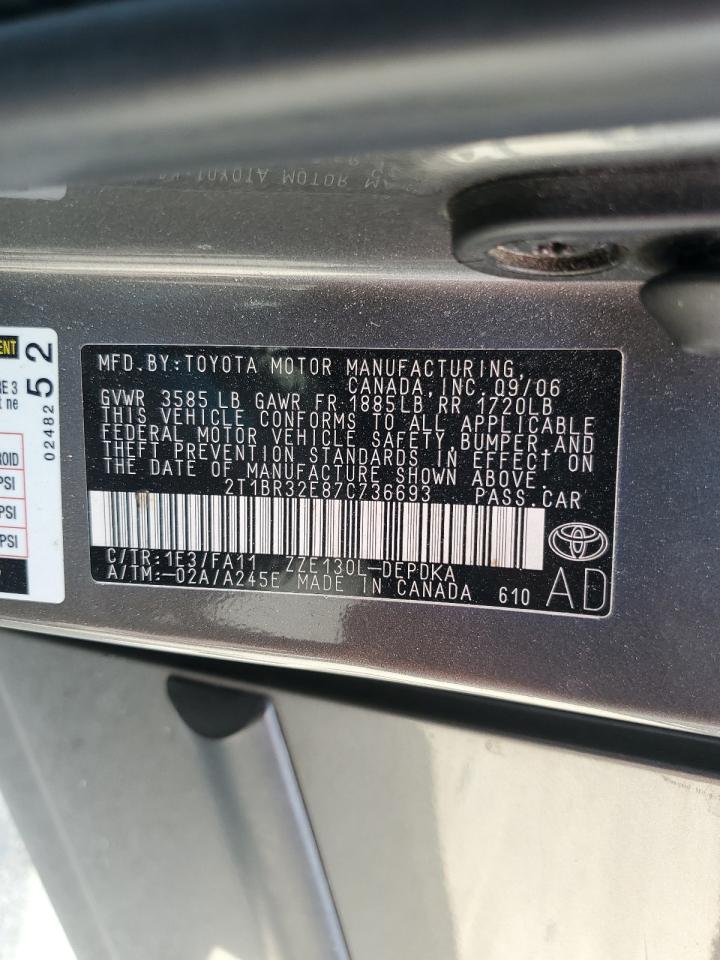 2007 TOYOTA COROLLA
