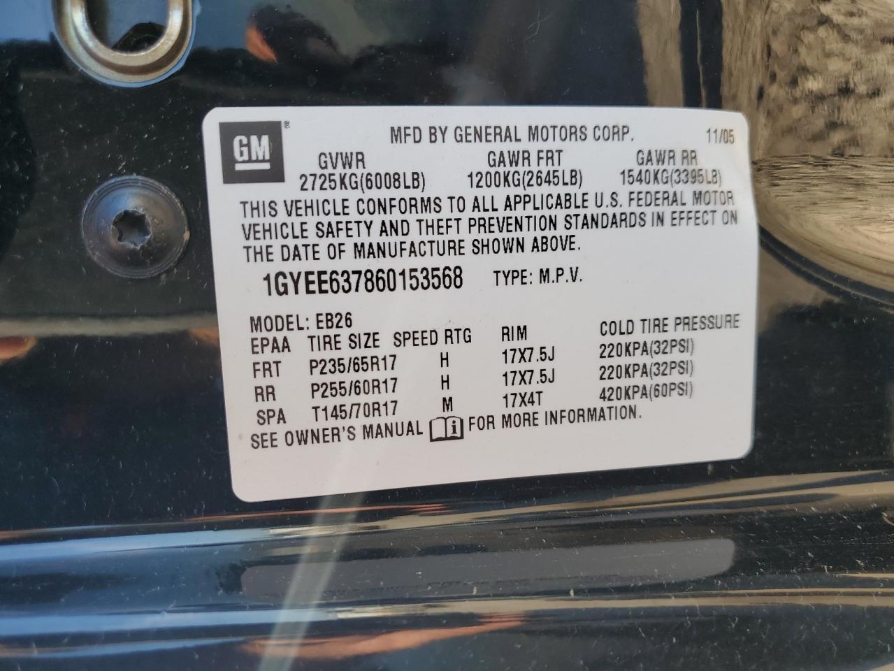 2006 CADILLAC SRX