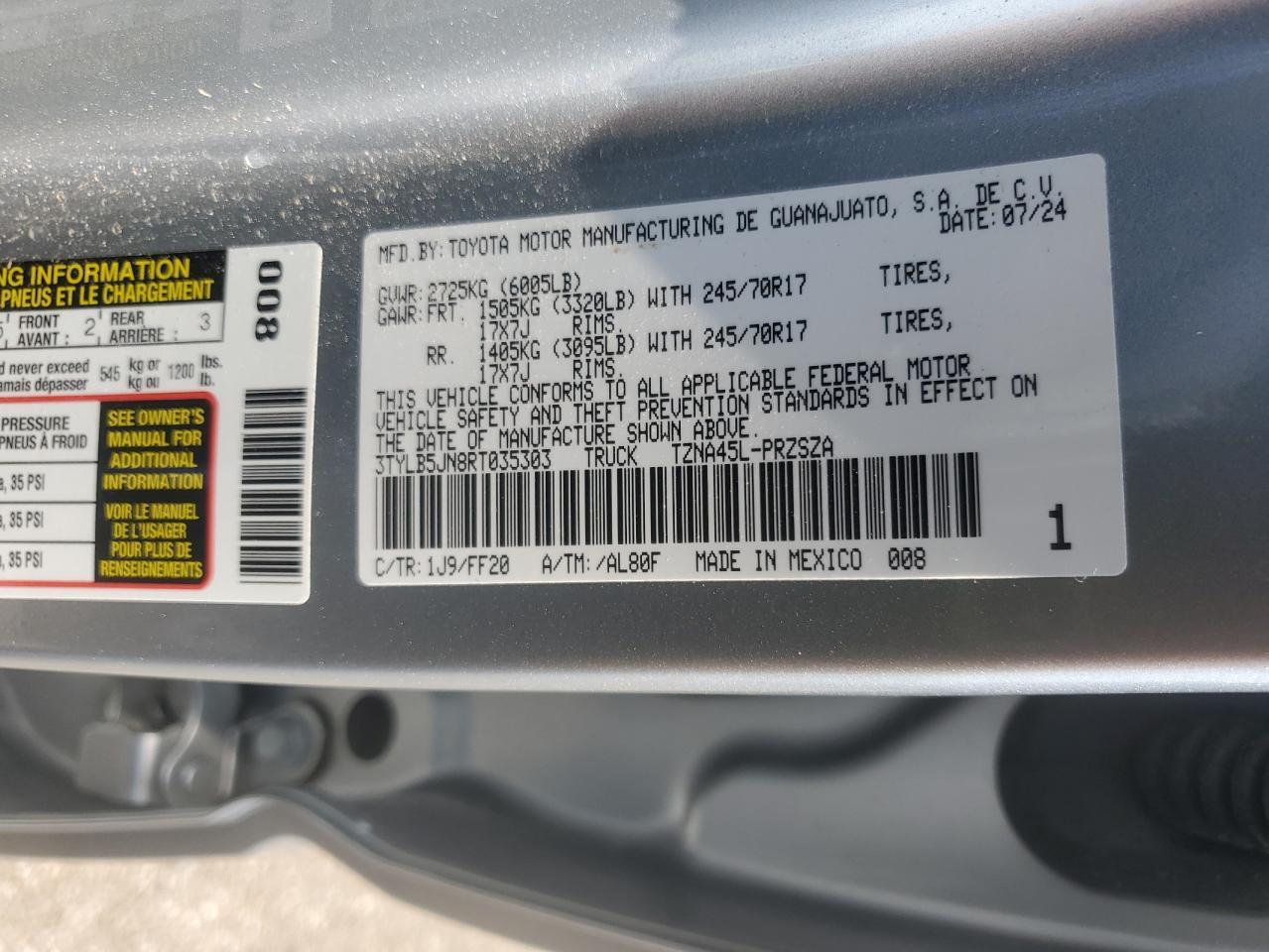 2024 TOYOTA TACOMA