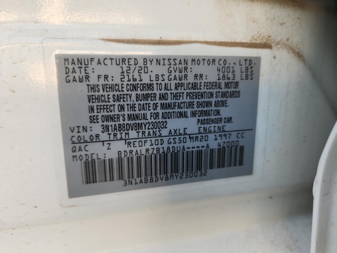 2021 NISSAN SENTRA