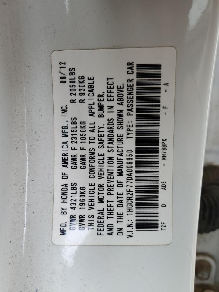2013 HONDA ACCORD