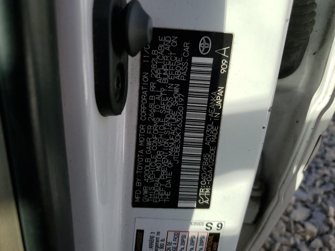 2006 TOYOTA CAMRY