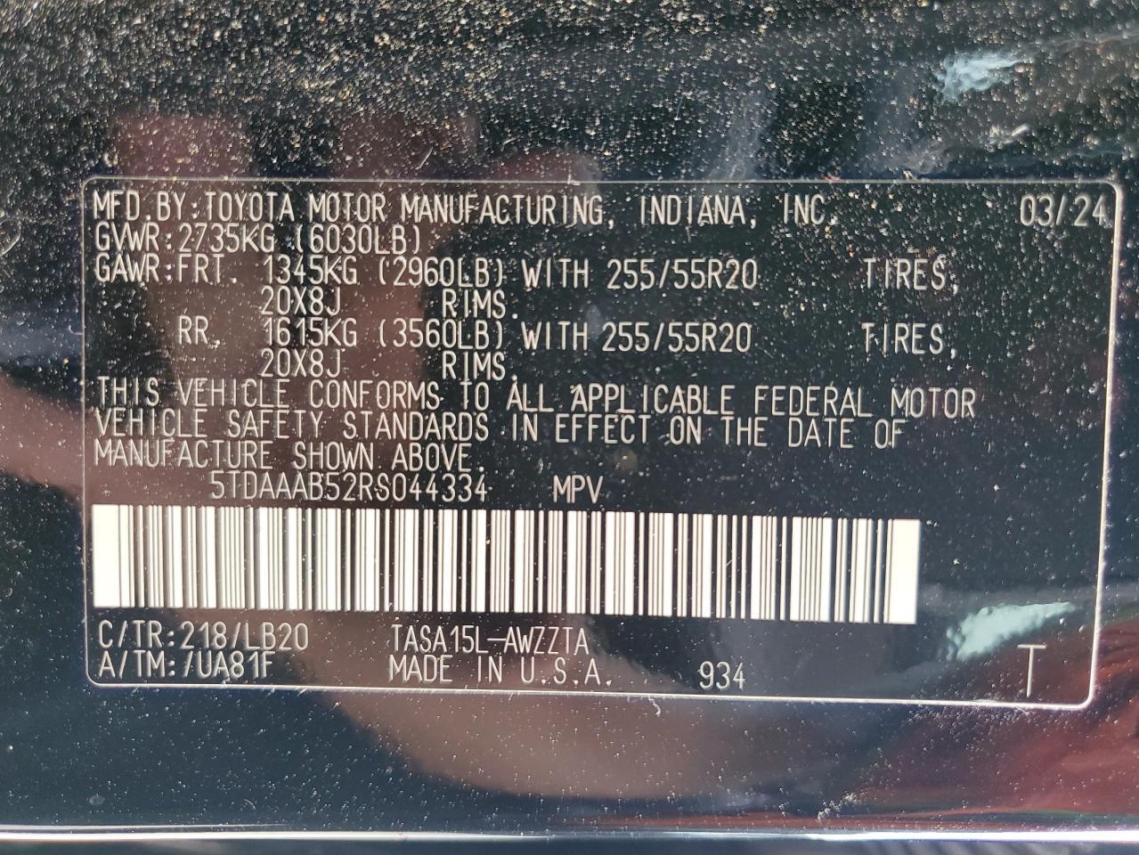 2024 TOYOTA HIGHLANDER