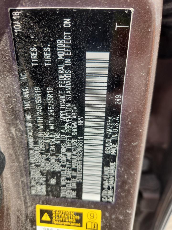 2019 TOYOTA HIGHLANDER