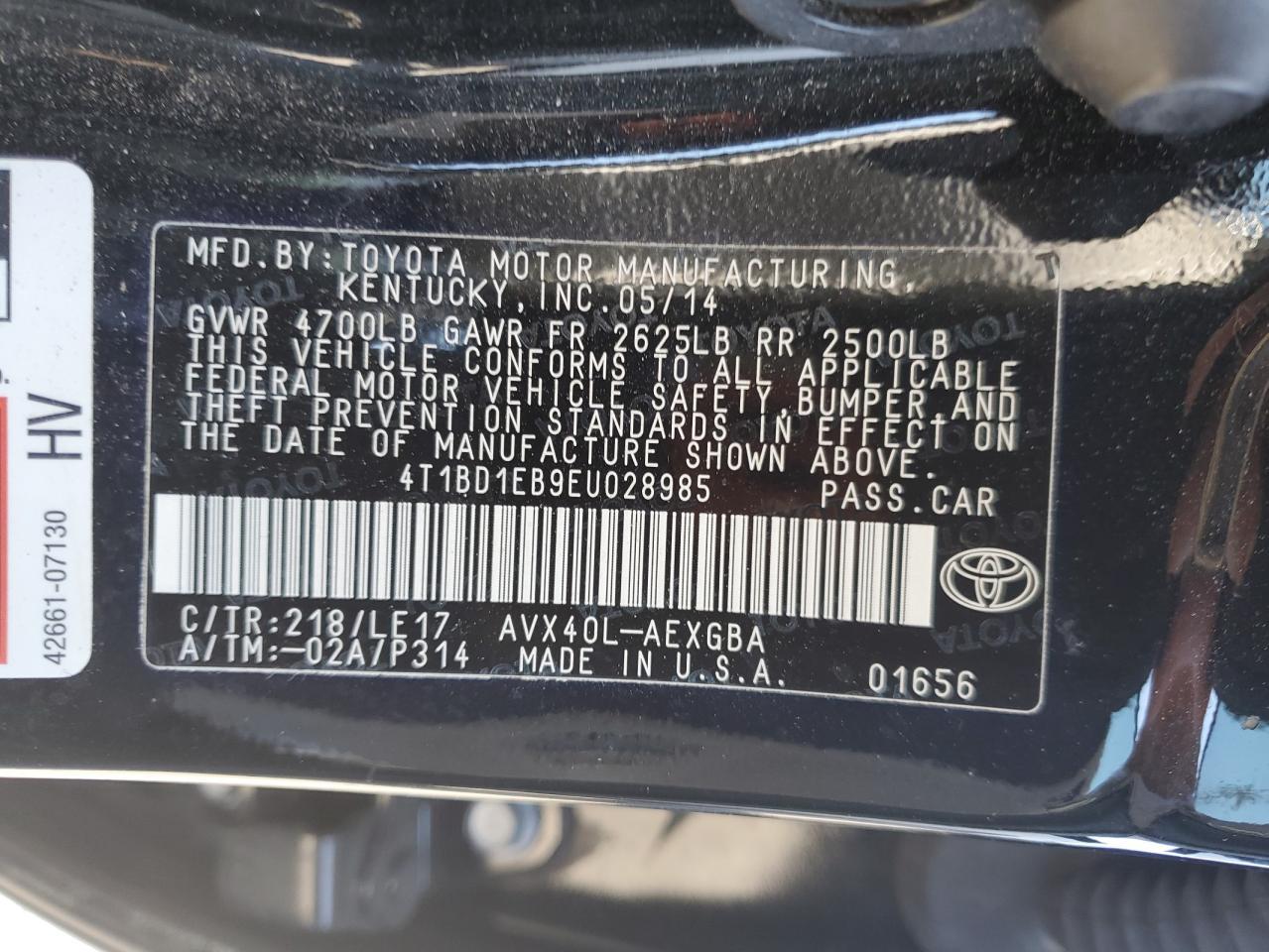 2014 TOYOTA Avalon