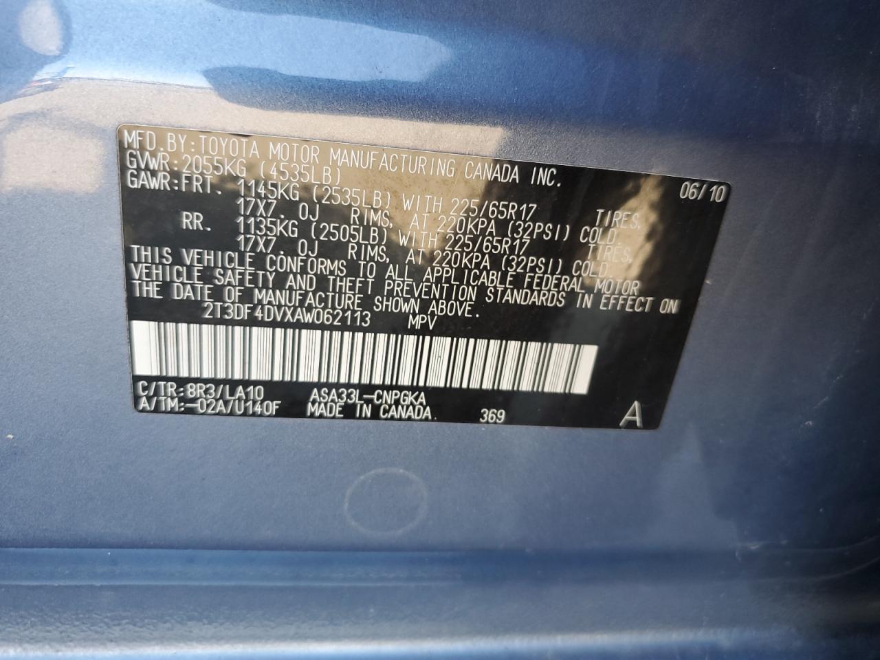 2010 TOYOTA RAV4