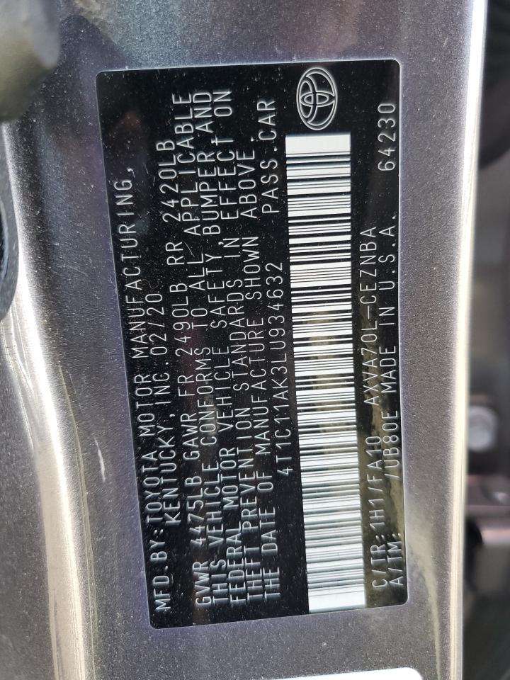 2020 TOYOTA CAMRY