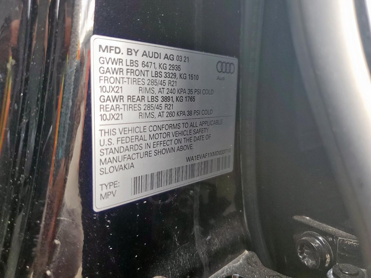 2021 AUDI Q8