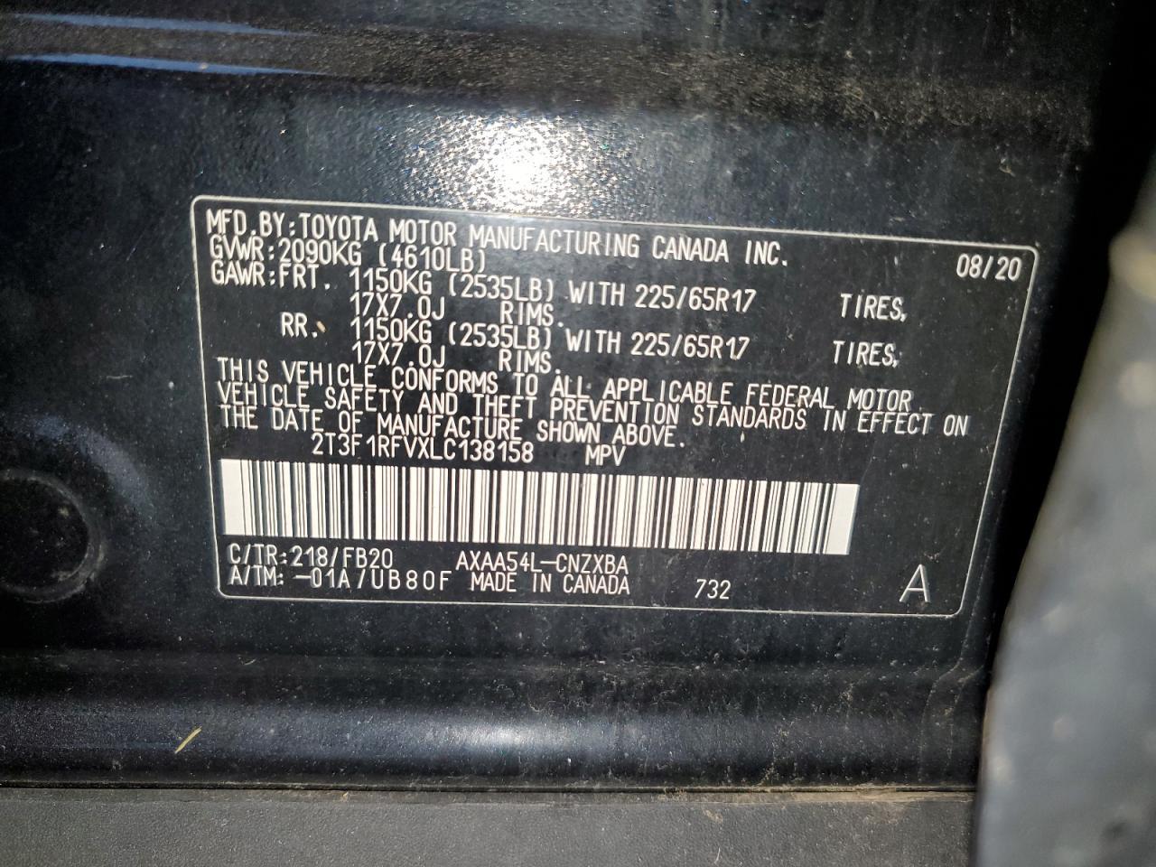 2020 TOYOTA RAV4
