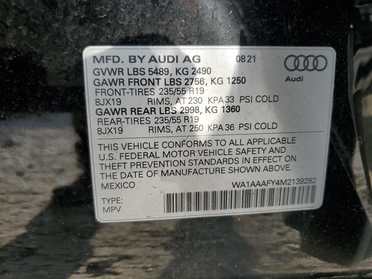 2021 AUDI Q5