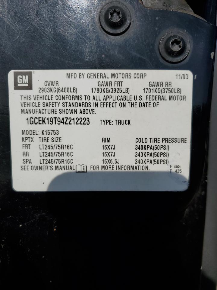 2004 CHEVROLET Silverado