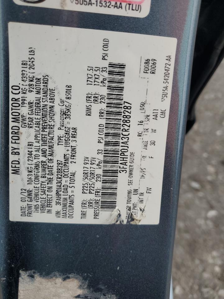 2012 FORD FUSION