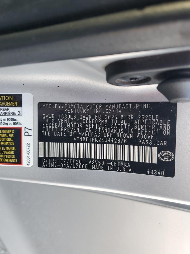 2014 TOYOTA CAMRY