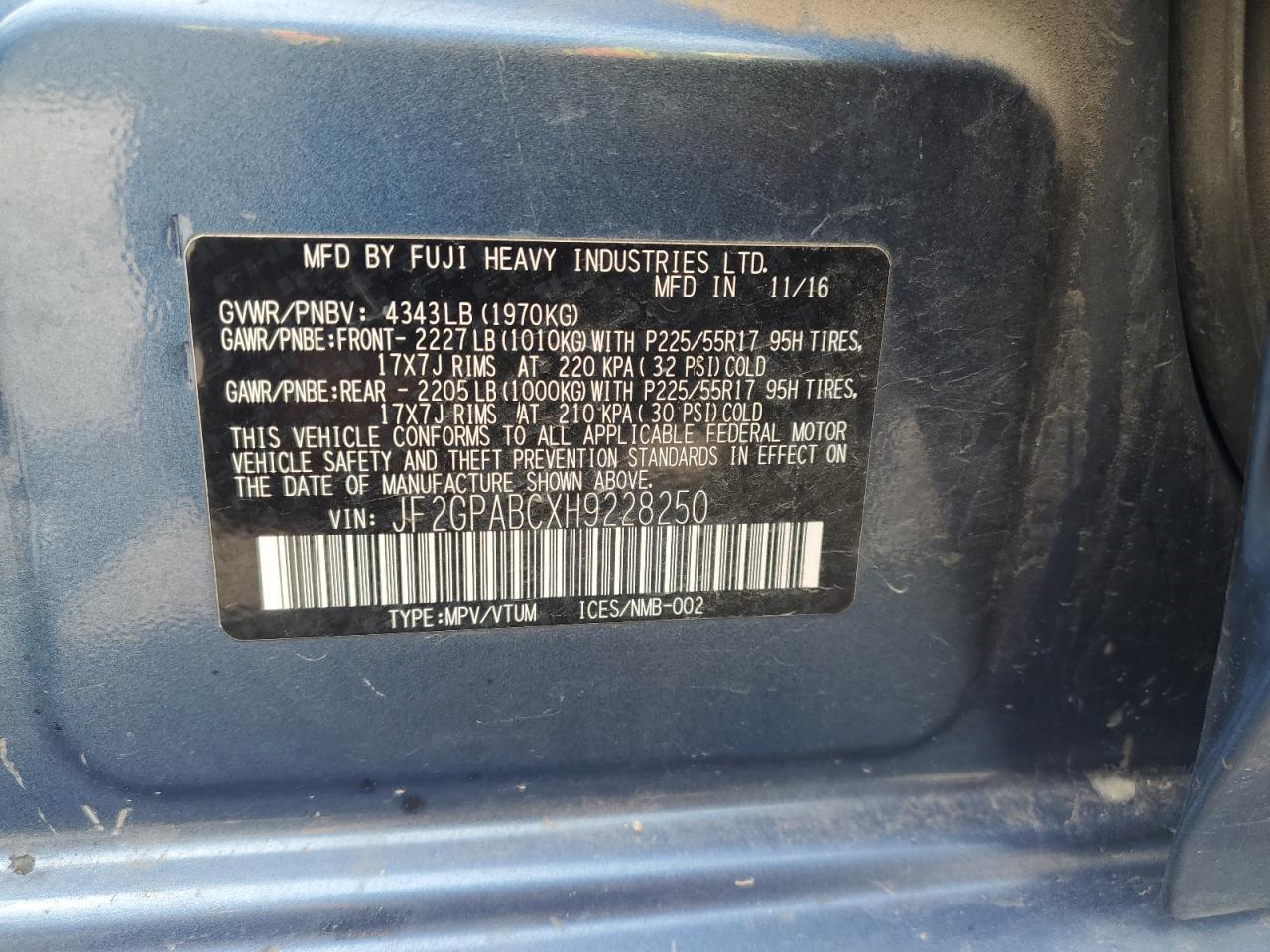 2017 SUBARU Crosstrek