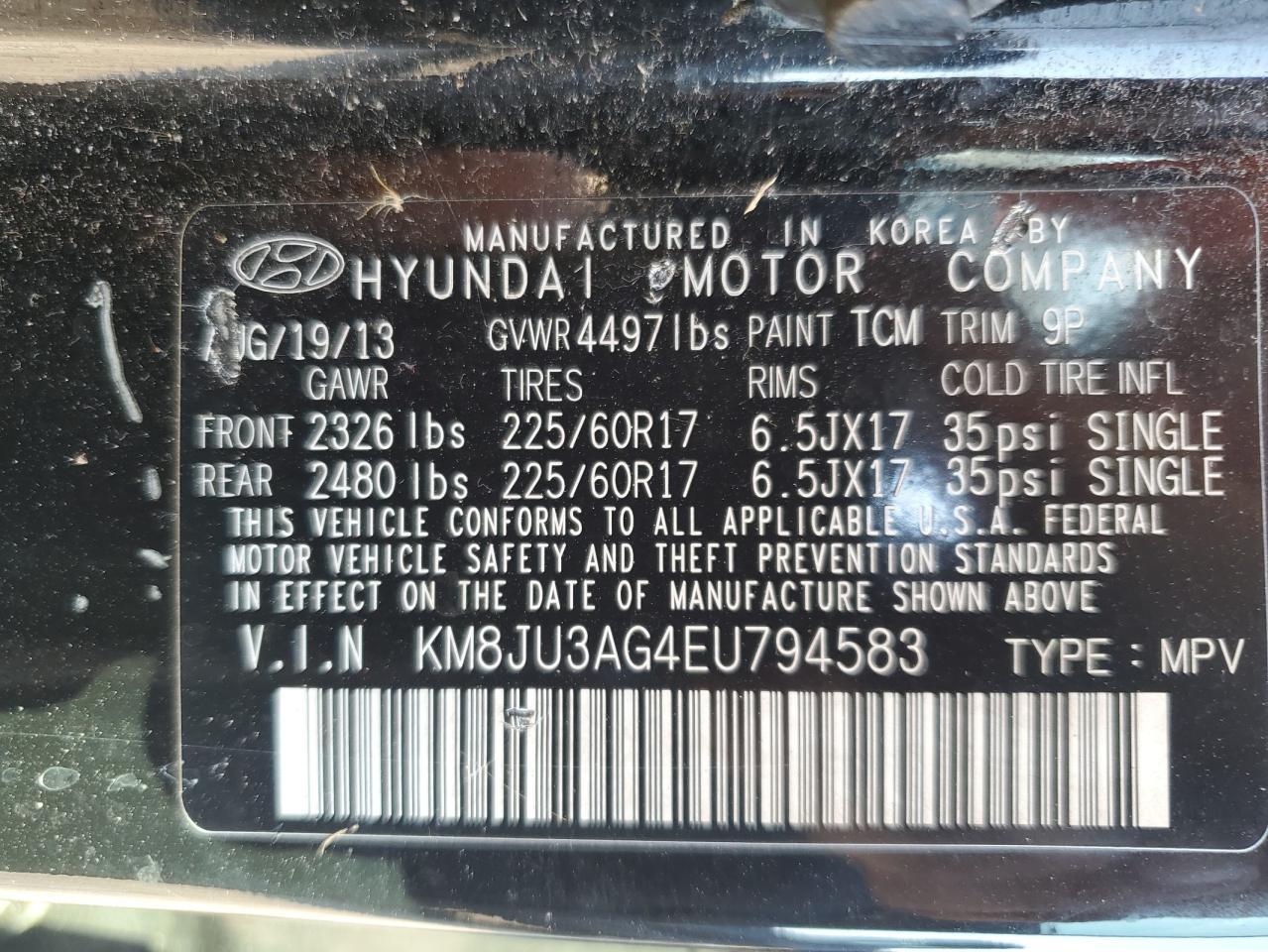 2014 HYUNDAI TUCSON