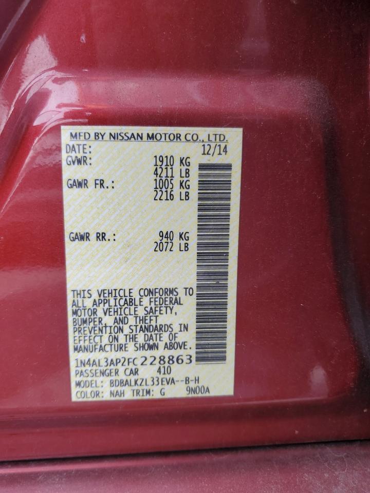 2015 NISSAN ALTIMA