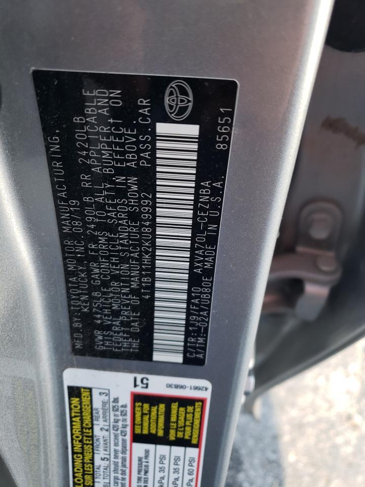 2019 TOYOTA CAMRY