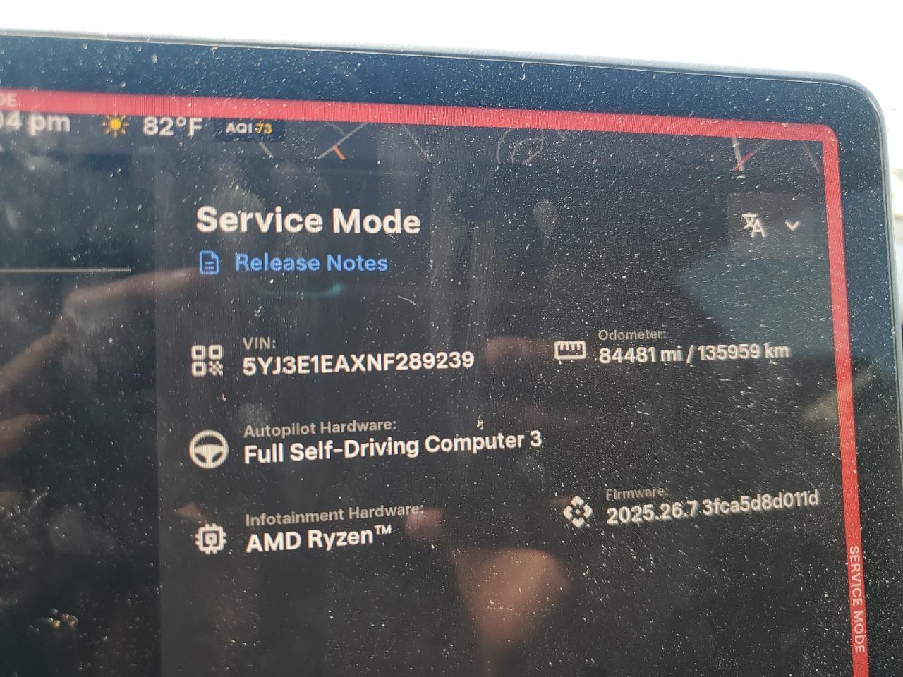 2022 TESLA MODEL 3