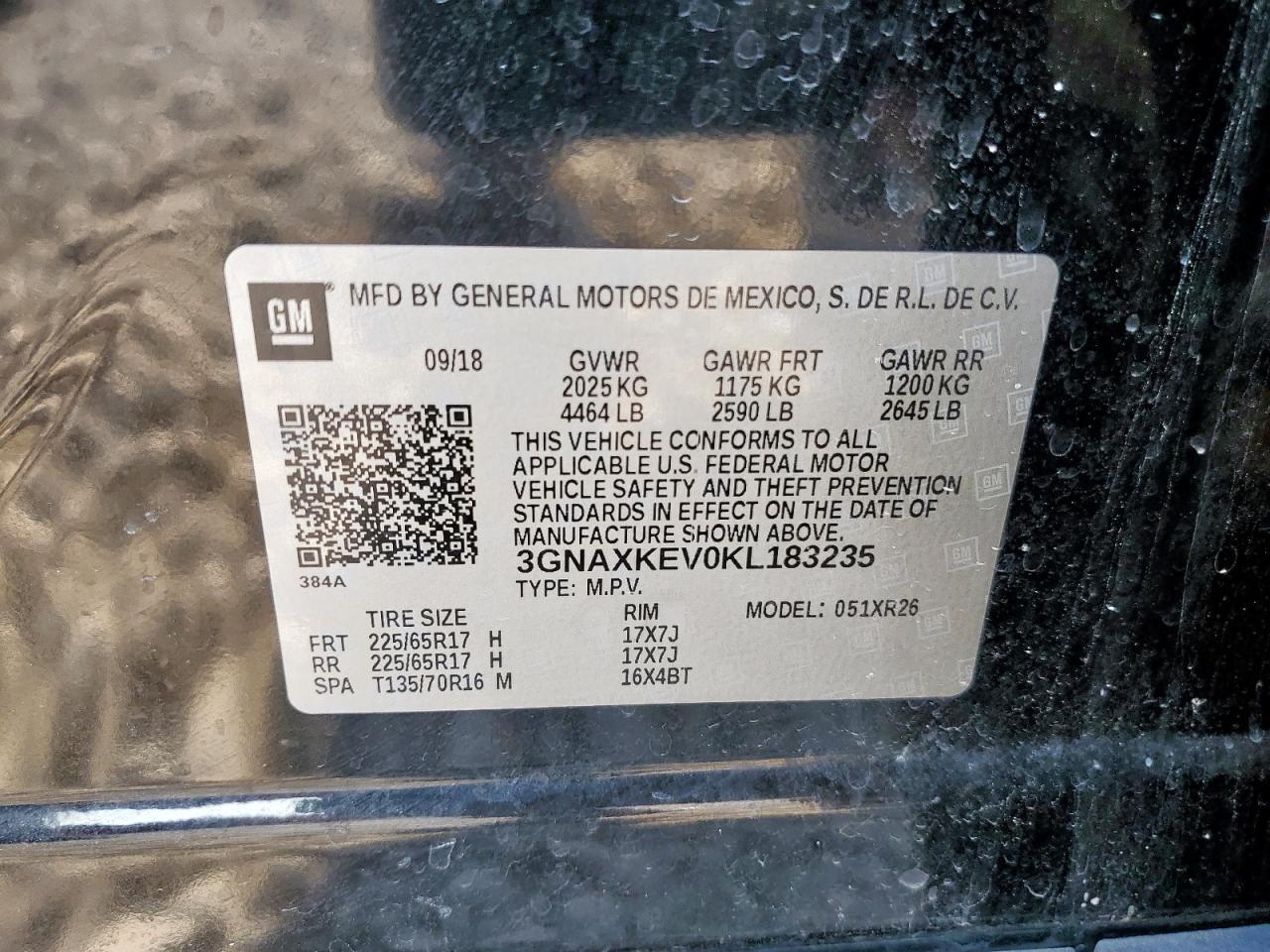 2019 CHEVROLET EQUINOX