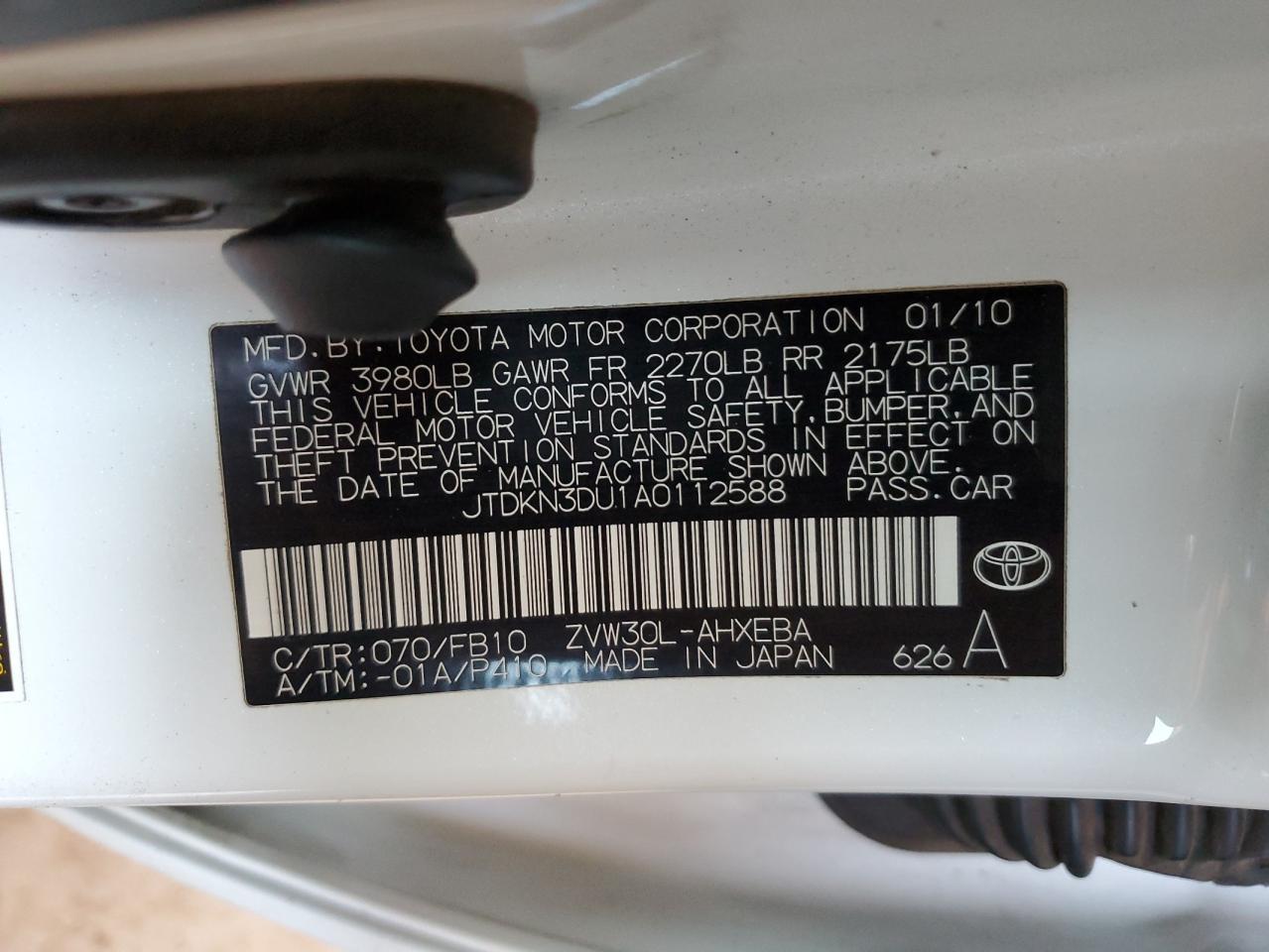 2010 TOYOTA PRIUS