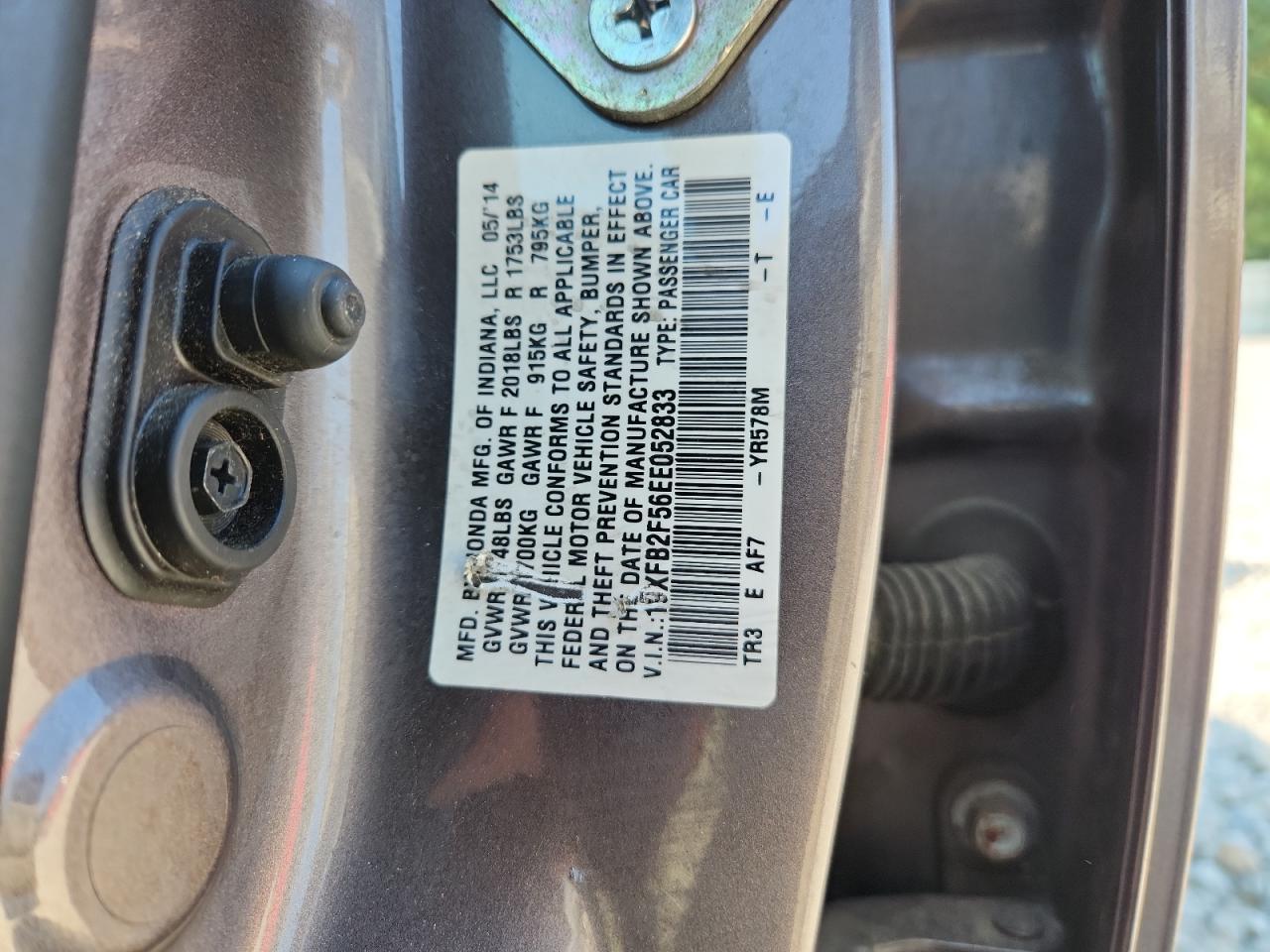 2014 HONDA CIVIC