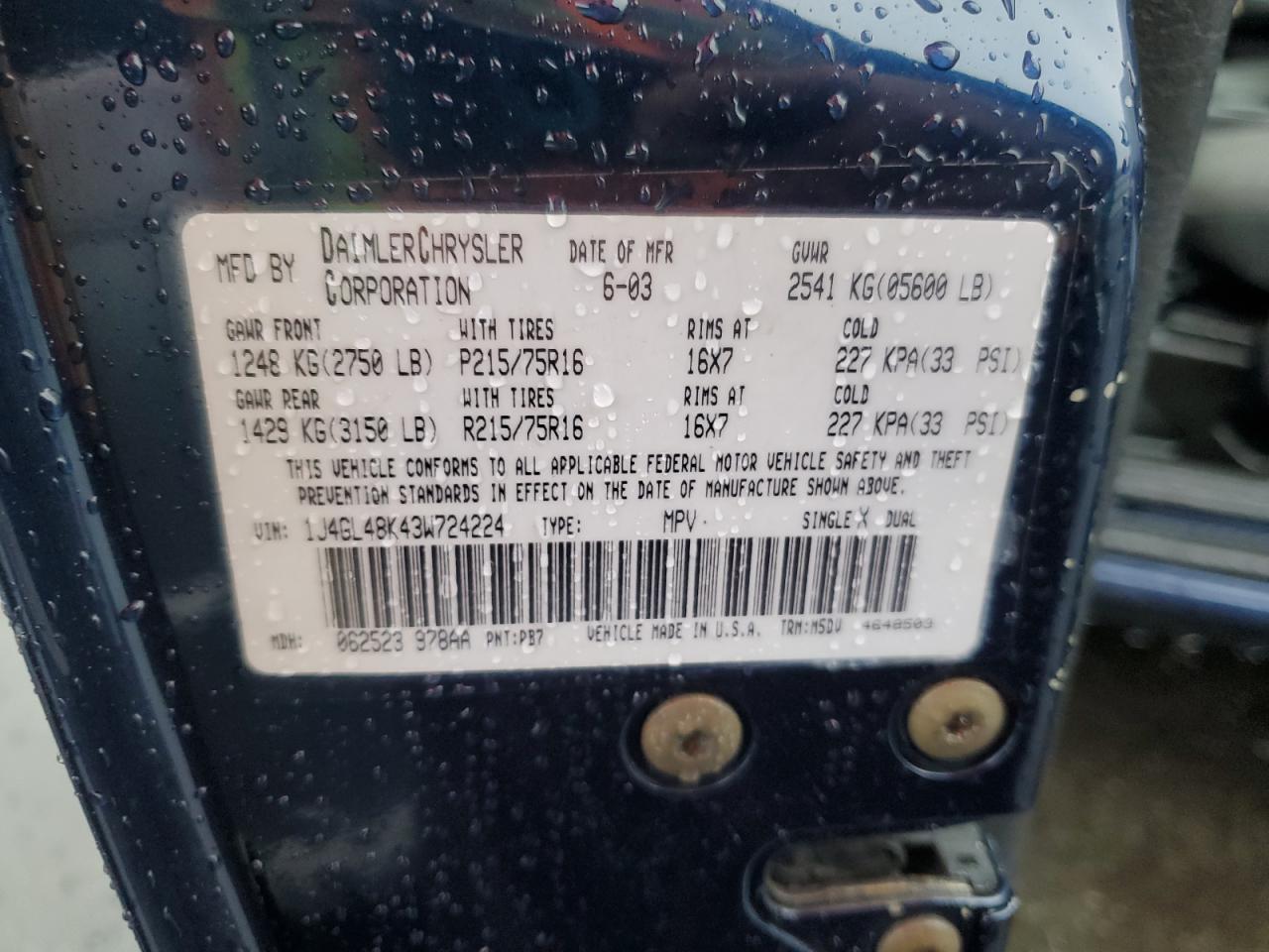 2003 JEEP Liberty