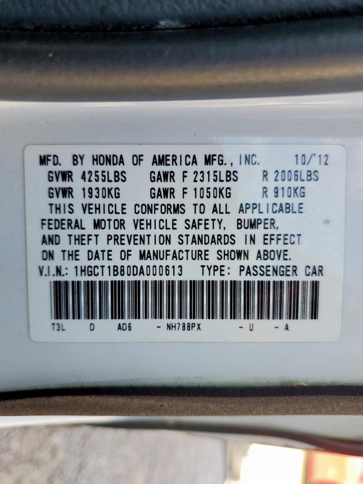 2013 HONDA ACCORD
