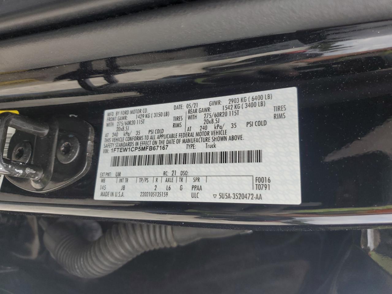 2021 FORD F-150