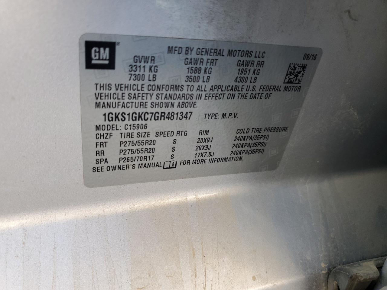 2016 GMC Yukon XL
