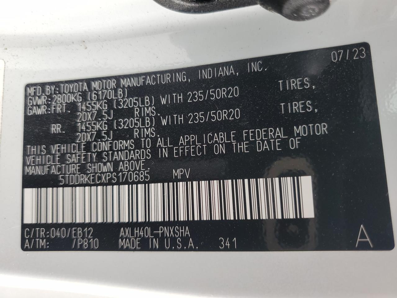2023 TOYOTA SIENNA