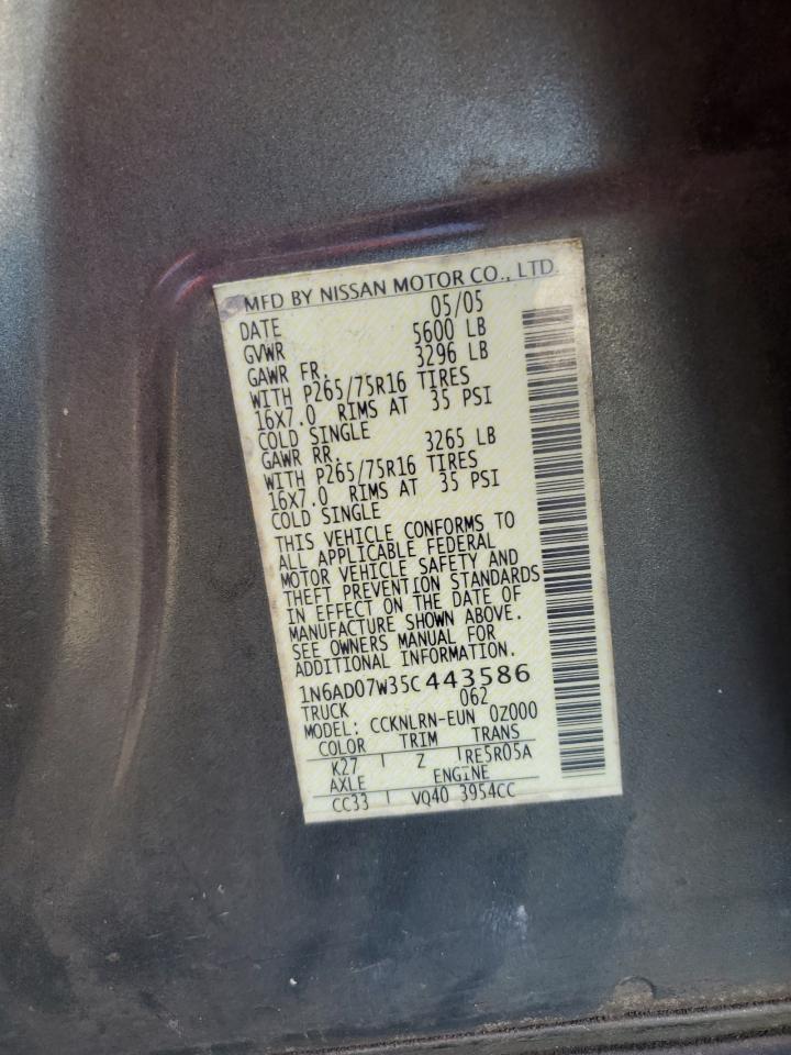 2005 NISSAN Frontier
