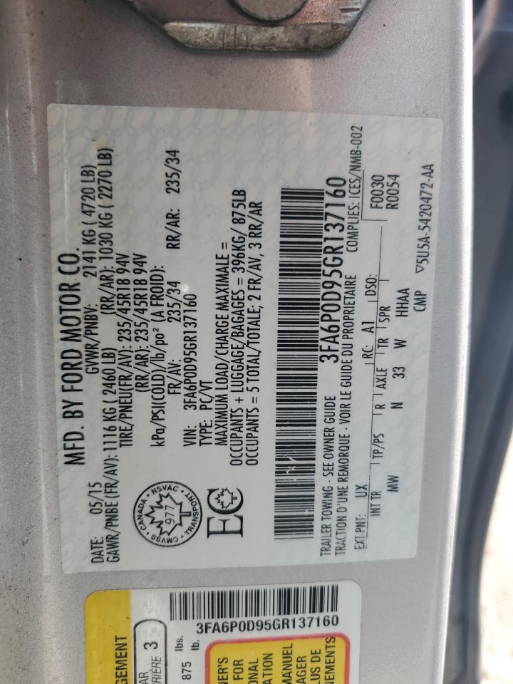 2016 FORD FUSION