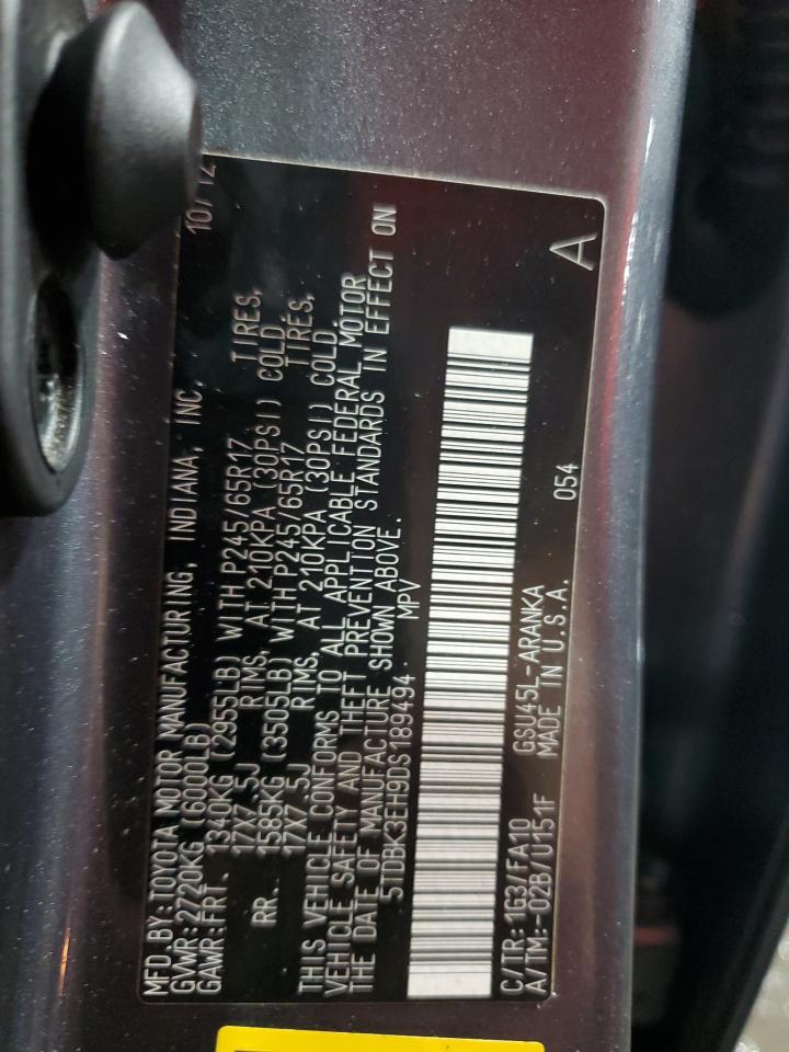 2013 TOYOTA HIGHLANDER
