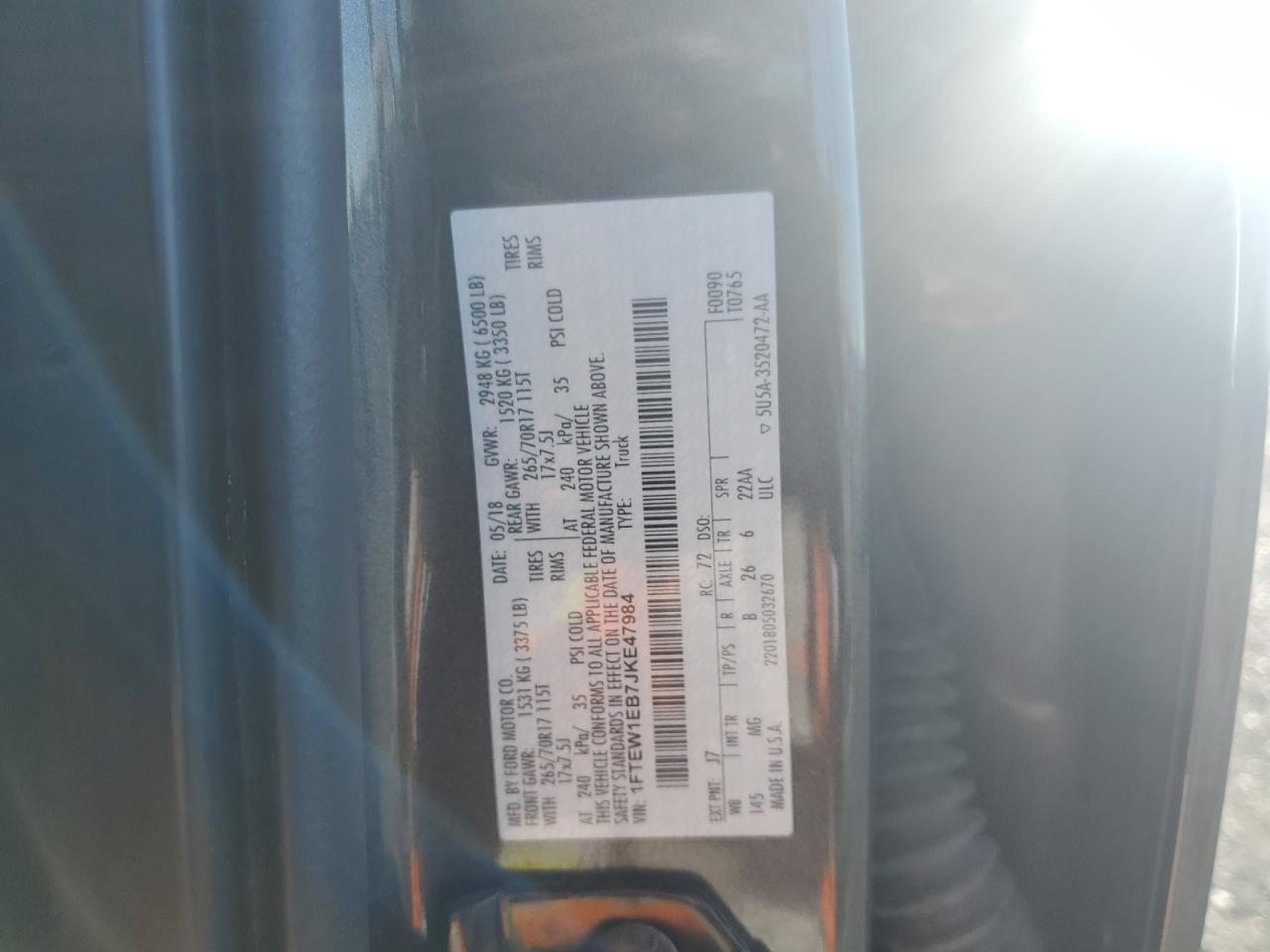 2018 FORD F-150