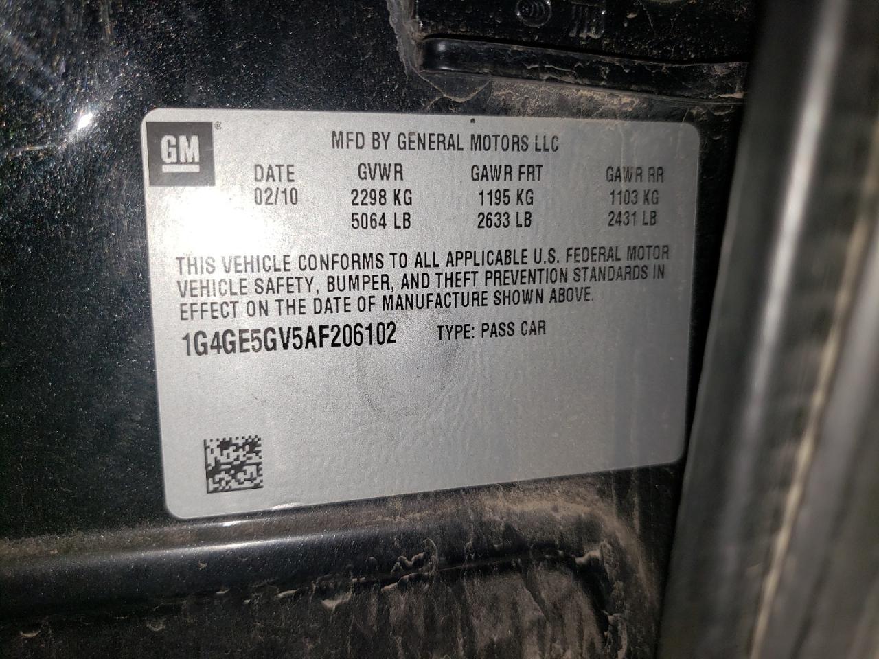 2010 BUICK LACROSSE