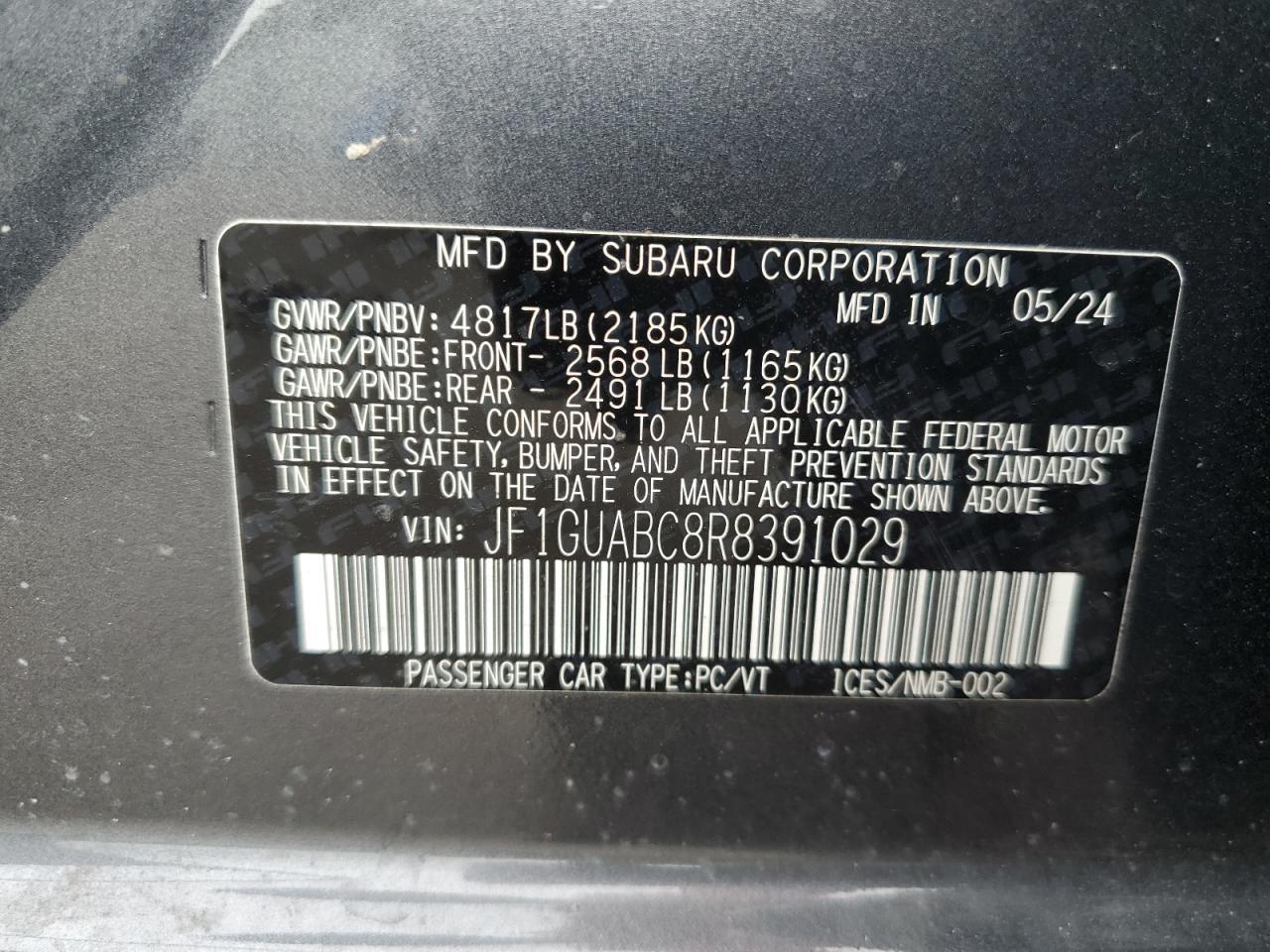 2024 SUBARU IMPREZA