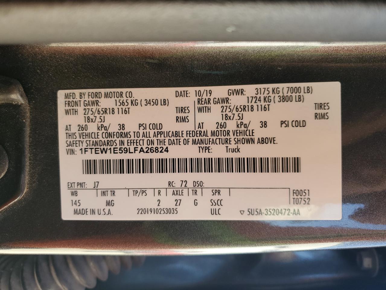 2020 FORD F-150
