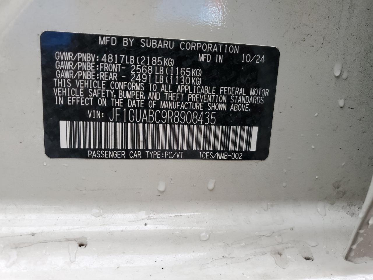 2024 SUBARU IMPREZA